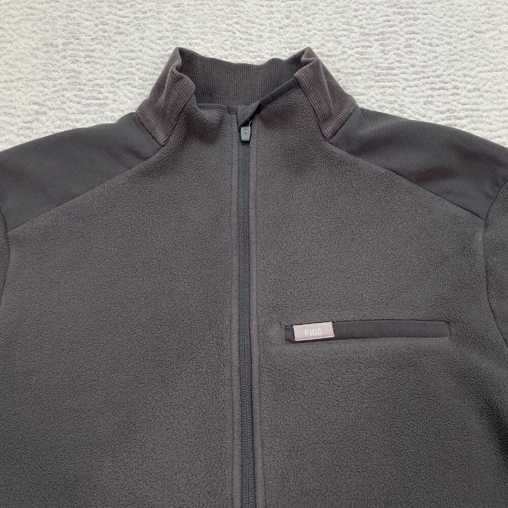 Figs On Shift Fleece Jacket Men's Size Medium Full Zip MXXOW1007 - Picture 2 of 9